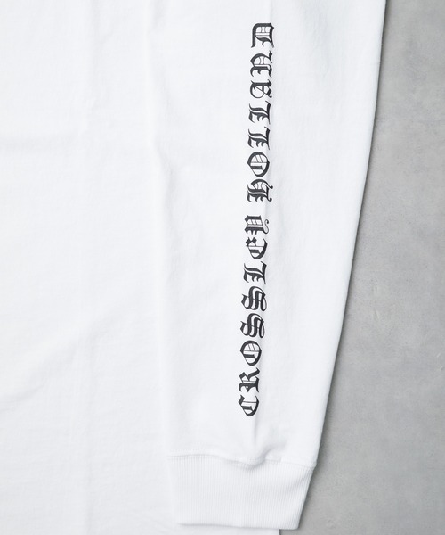 B.I.D.(ビーアイディー)の「《袖プリントロングスリーブTシャツ》(Tシャツ/カットソー・メンズ・ホワイト/ブラック・MEDIUM/LARGE)」の10枚目の写真