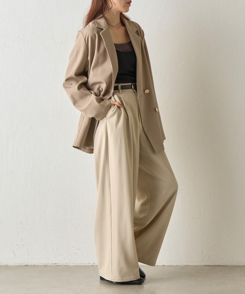 COLONY 2139(コロニートゥーワンスリーナイン)の「カップ付きレイヤードテレコキャミ(キャミソール・レディース・グレー/ブルー/ブラック/ベージュ・FREE)」の11枚目の写真