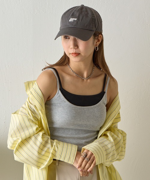 COLONY 2139(コロニートゥーワンスリーナイン)の「カップ付きレイヤードテレコキャミ(キャミソール・レディース・グレー/ブルー/ブラック/ベージュ・FREE)」の16枚目の写真