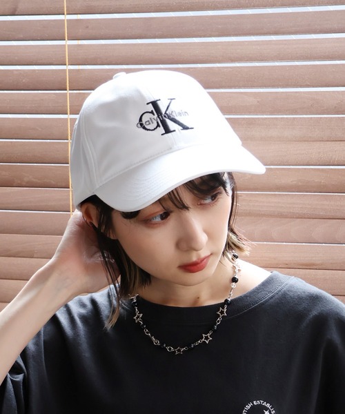 Calvin Klein（カルバン・クライン）の「【Calvin Klein/カルバンクライン】MONOGRAM EMBROIDERY BASEBALL CAP/モノグラム エンブロイダリー ベースボールキャップ（キャップ・メンズ・ホワイト/ブラック/ライトカーキ・ONE SIZE）」の12枚目の写真