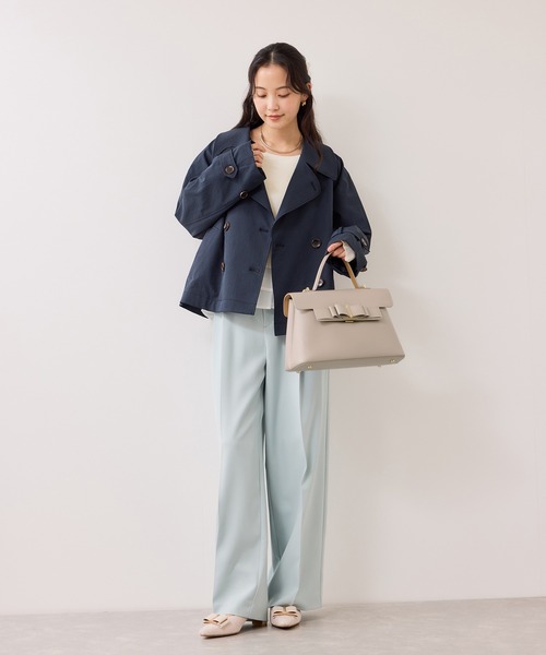 VIS（ビス）の「リボンベルトワンハンドルバッグ/軽量・2WAY（ハンドバッグ・レディース・ベージュ/ブラック/オフホワイト・FREE）」の16枚目の写真