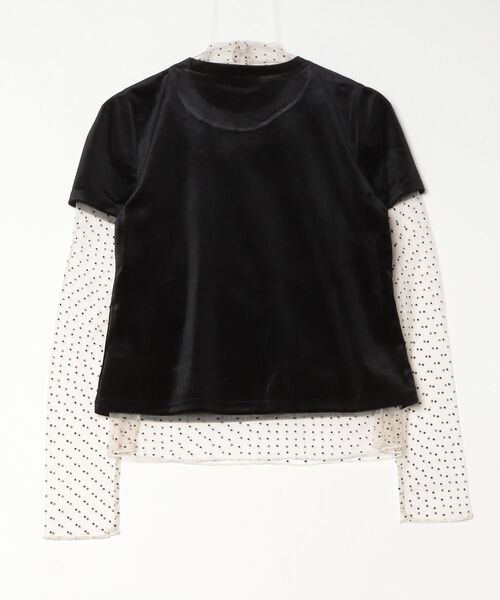 Nadana(ナダナ)の「ドットインナーセットベロアトップス(Tシャツ/カットソー・レディース・ブラック/ブラウン・FREE)」の19枚目の写真