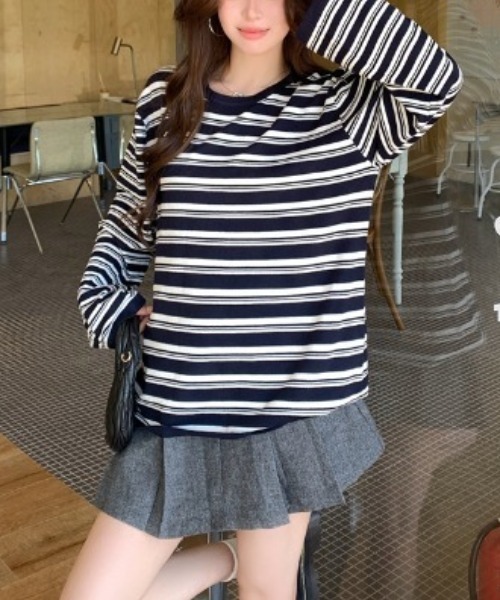 N.s(エヌドットエス)の「長袖Tシャツ ボーダーロンT(Tシャツ/カットソー・レディース・その他・FREE)」の4枚目の写真