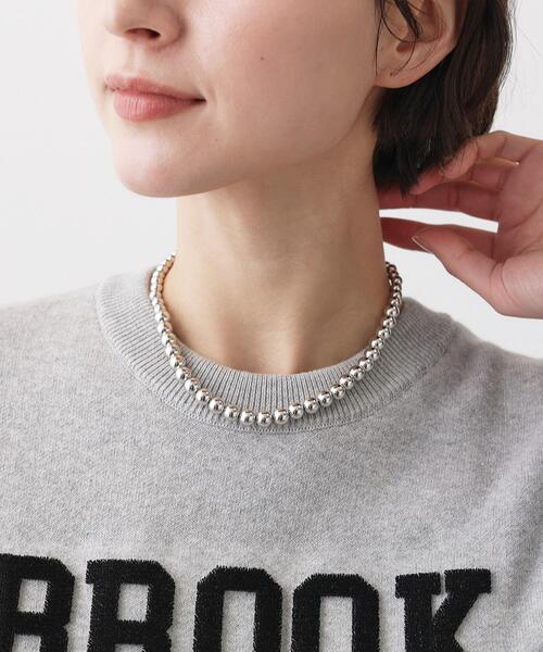 セール】シルバービーズショートネックレス（ネックレス）｜Dessin