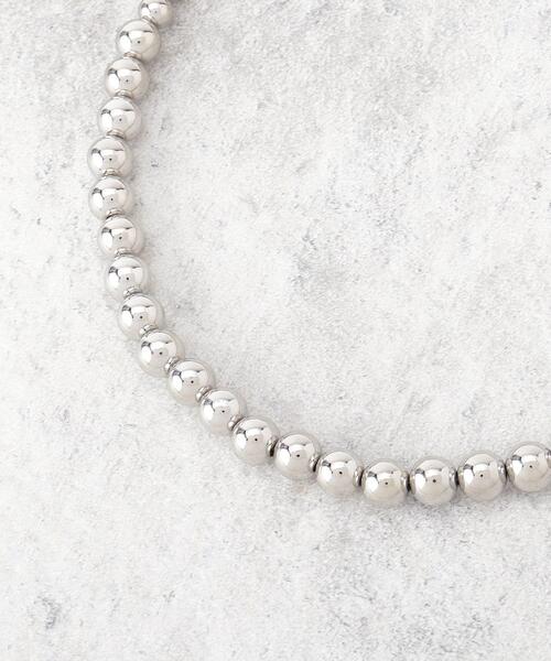 セール】シルバービーズショートネックレス（ネックレス）｜Dessin