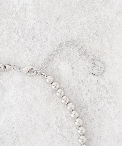 セール】シルバービーズショートネックレス（ネックレス）｜Dessin