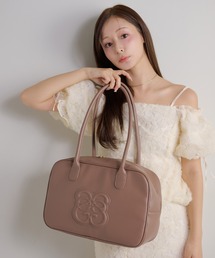 Seemi. byNICECLAUP | 【Seemi.】キャリーオン可能/エンボススクエアボストン(ボストンバッグ)