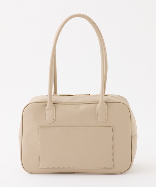 Seemi. byNICECLAUP（ シーミーバイナイスクラップ）の「【Seemi.】キャリーオン可能/エンボススクエアボストン（ボストンバッグ・レディース・グレイッシュベージュ/カーキ/モカ・FREE）」の8枚目の写真