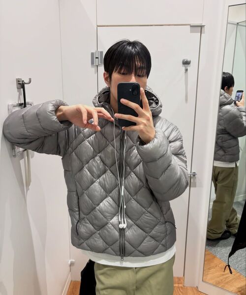 SLOWACID（スローアシッド）の「ゴーストシルエットパディッドジャンパー [チャコール]（ダウンジャケット/コート・レディース・その他・SMALL/MEDIUM/LARGE）」の10枚目の写真