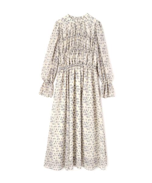 PROPORTION BODY DRESSING（プロポーションボディドレッシング）の「シアーシャーリングワンピース / 1216140204（ワンピース・レディース・ネイビー/ベージュ/オフホワイト・SMALL/MEDIUM/P/S）」の4枚目の写真