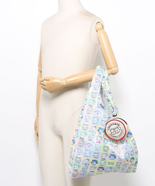 CONVERSE（コンバース）の「【CONVERSE】CV OG PACKABLE SHOPPING BAG / オサムグッズコラボ パッチロゴ ショッピングバッグ（エコバッグ/サブバッグ・メンズ・オフホワイト/ピンク/ミント/パープル・FREE）」の9枚目の写真