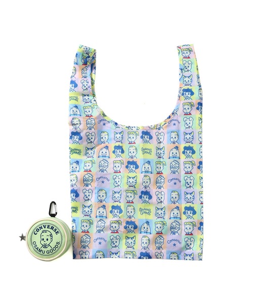 CONVERSE(コンバース)の「【CONVERSE】CV OG PACKABLE SHOPPING BAG / オサムグッズコラボ パッチロゴ ショッピングバッグ(エコバッグ/サブバッグ・メンズ・オフホワイト/ピンク/ミント/パープル・FREE)」の2枚目の写真