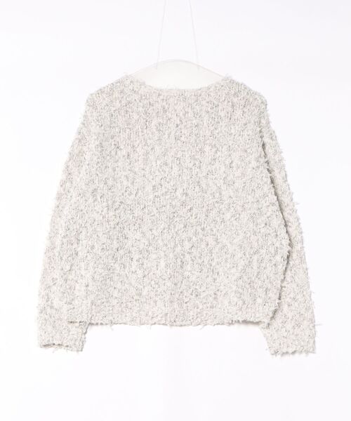 Jines(ジネス)の「リボンチュールニット(ニット/セーター・レディース・ブルー/ブラック・38)」の3枚目の写真