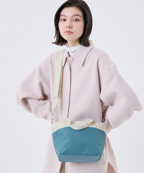 SMALL BUCKET TOTE ブルーインディゴ/ベージュ（トートバッグ