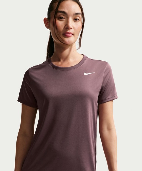 NIKE(ナイキ)の「ナイキ NIKE ナイキ ウィメンズ DF RLGD S/S Tシャツ(Tシャツ/カットソー・レディース・ブラウン/パープル/コーラル・M/L)」の1枚目の写真