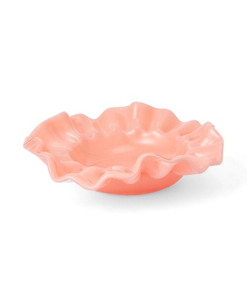 ガラスフリル アクセサリートレイ オレンジ（ステーショナリー