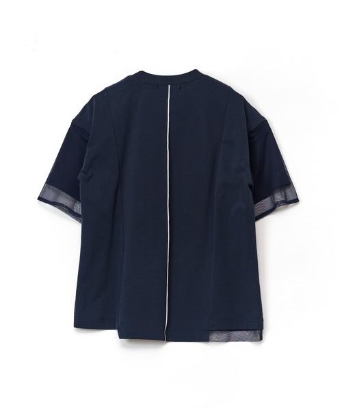 AULA AILA（アウラアイラ）の「プリーツフリルＴシャツ（Tシャツ/カットソー・レディース・ネイビー/ブラック/オフホワイト・0）」の22枚目の写真
