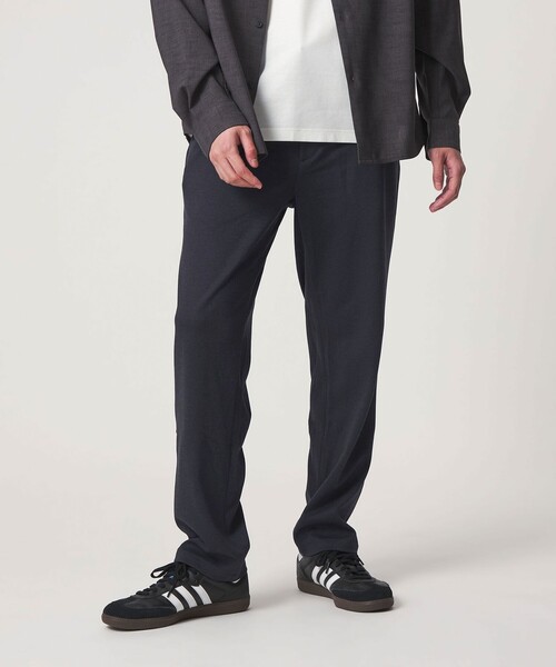 A DAY IN THE LIFE UNITED ARROWS(アデイインザライフユナイテッドアローズ)の「メランジ カルゼジャージー イージーパンツ<A DAY IN THE LIFE>(スラックス・メンズ・ネイビー/モカ/ダークグレー・M/L/S)」の1枚目の写真