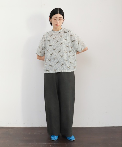 NOMBRE IMPAIR（ノンブルアンペール）の「ムラプリントコットン　ビット付きバレルパンツ（その他パンツ・レディース・カーキ/チャコールグレー・FREE）」の21枚目の写真
