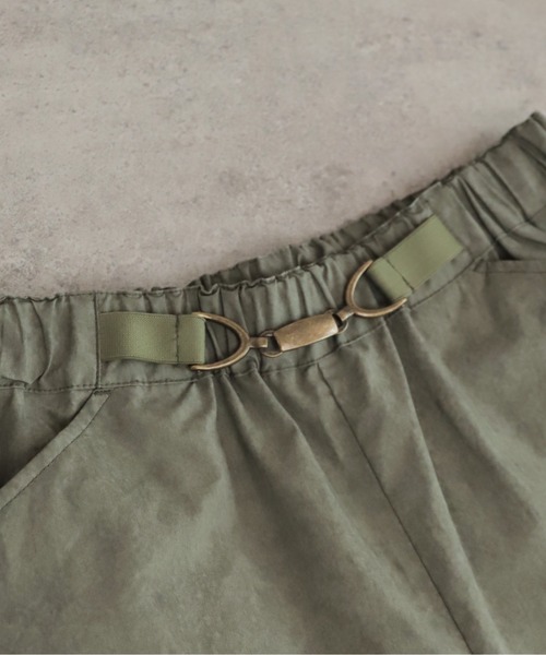 NOMBRE IMPAIR（ノンブルアンペール）の「ムラプリントコットン　ビット付きバレルパンツ（その他パンツ・レディース・カーキ/チャコールグレー・FREE）」の7枚目の写真