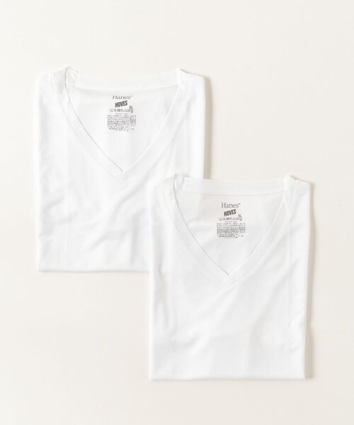 HANES(ヘインズ)の「【Hanes/ヘインズ】メンズ 【2枚組】Hanes MOVES スクエアメッシュ スリーブレスTシャツ(Tシャツ/カットソー・メンズ・ホワイト/ブラック・3L/4L)」の1枚目の写真