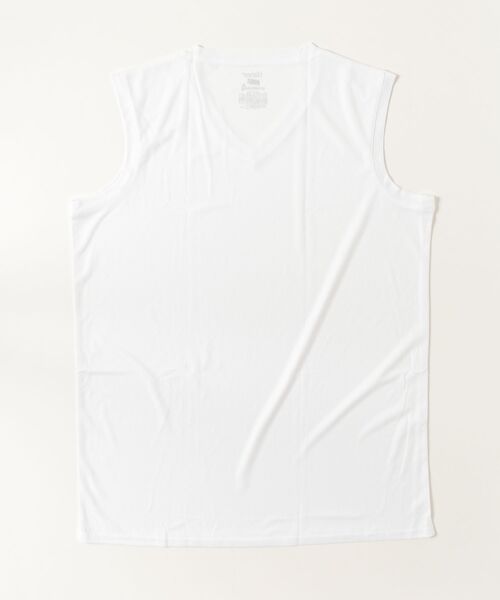 HANES(ヘインズ)の「【Hanes/ヘインズ】メンズ 【2枚組】Hanes MOVES スクエアメッシュ スリーブレスTシャツ(Tシャツ/カットソー・メンズ・ホワイト/ブラック・3L/4L)」の4枚目の写真