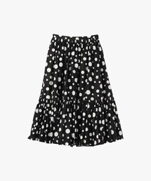agnes b. | ドット コットン ロング フレアスカート "Salsa"(スカート)