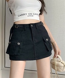 カーゴデニムスカート