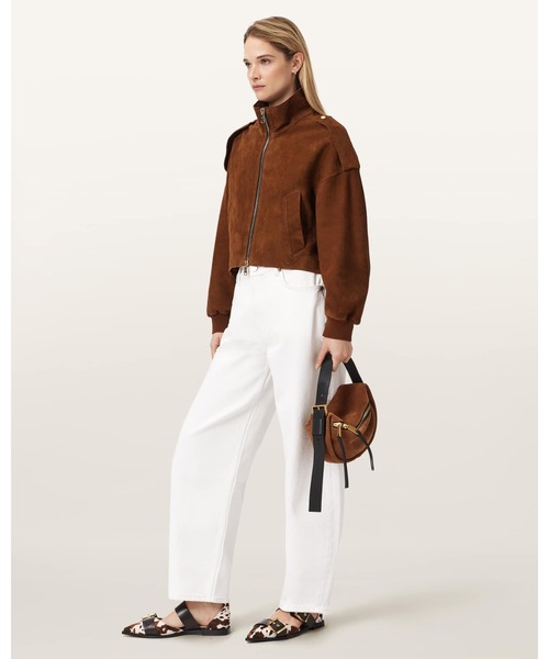 ALLSAINTS（オールセインツ）の「LOWDEN SUEDE JACKET | LOWDEN スエード ジャケット（その他アウター・レディース・ブラウン系その他・XS/L）」の3枚目の写真