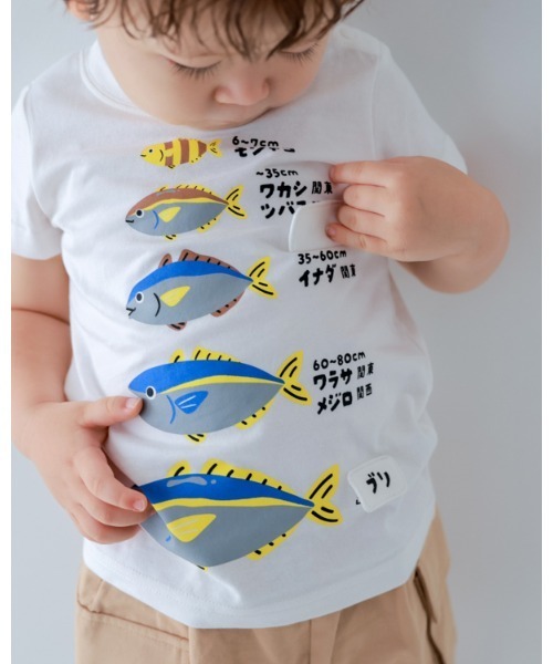 CHEEK ROOM(チークルーム)の「チークルーム ぶりの成長 Tシャツ(Tシャツ/カットソー・キッズ・レッド/サックスブルー/オフホワイト・90cm/100cm/110cm/120cm/130cm/80cm)」の5枚目の写真