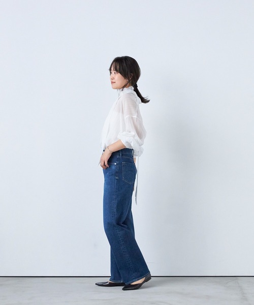 YANUK(ヤヌーク)の「ストレート "GINA"(デニムパンツ・レディース・インディゴブルー・27inch/26inch/25inch/24inch/23inch/22inch/21inch)」の2枚目の写真