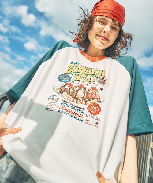 ハイカロリーラグランTシャツ（Tシャツ/カットソー）｜niko and