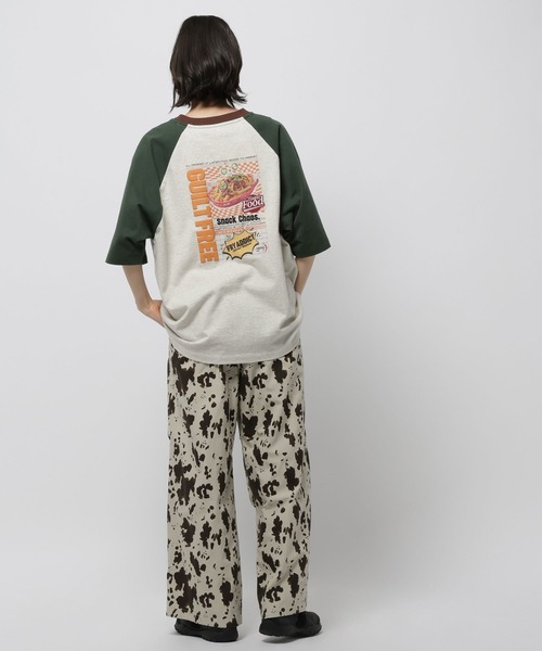 niko and...(ニコアンド)の「ハイカロリーラグランTシャツ(Tシャツ/カットソー・レディース・ブルー/ネイビー/パープル/グリーン・MEDIUM/LARGE)」の13枚目の写真
