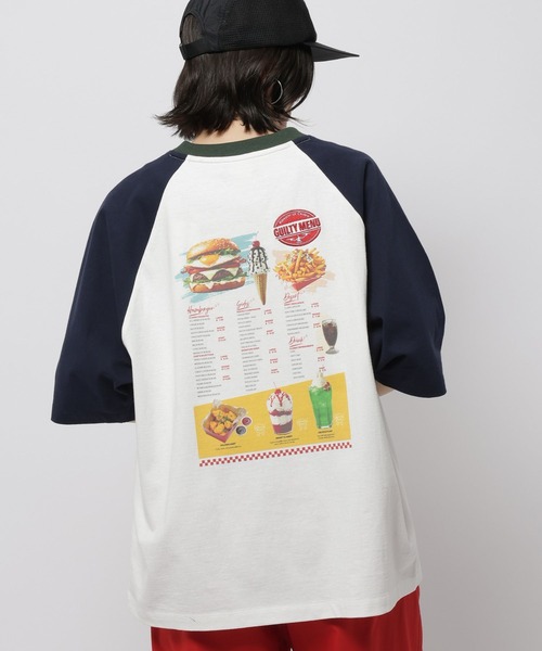 niko and...(ニコアンド)の「ハイカロリーラグランTシャツ(Tシャツ/カットソー・レディース・ブルー/ネイビー/パープル/グリーン・MEDIUM/LARGE)」の20枚目の写真