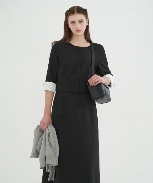 MICANE(ミケーネ)の「バレイツーインワンドレス(ワンピース・レディース・ベージュ/ブラック・SMALL/MEDIUM/LARGE/X-LARGE/XX-LARGE)」の14枚目の写真