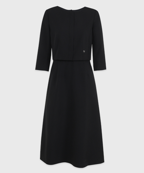 MICANE(ミケーネ)の「バレイツーインワンドレス(ワンピース・レディース・ベージュ/ブラック・SMALL/MEDIUM/LARGE/X-LARGE/XX-LARGE)」の10枚目の写真