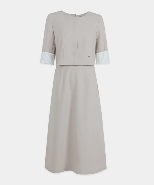 MICANE(ミケーネ)の「バレイツーインワンドレス(ワンピース・レディース・ベージュ/ブラック・SMALL/MEDIUM/LARGE/X-LARGE/XX-LARGE)」の7枚目の写真