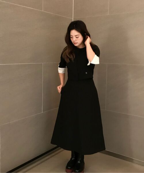 MICANE(ミケーネ)の「バレイツーインワンドレス(ワンピース・レディース・ベージュ/ブラック・SMALL/MEDIUM/LARGE/X-LARGE/XX-LARGE)」の3枚目の写真
