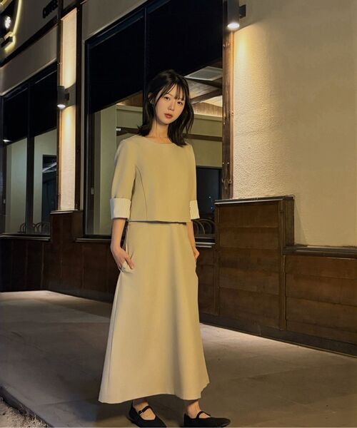 MICANE(ミケーネ)の「バレイツーインワンドレス(ワンピース・レディース・ベージュ/ブラック・SMALL/MEDIUM/LARGE/X-LARGE/XX-LARGE)」の4枚目の写真