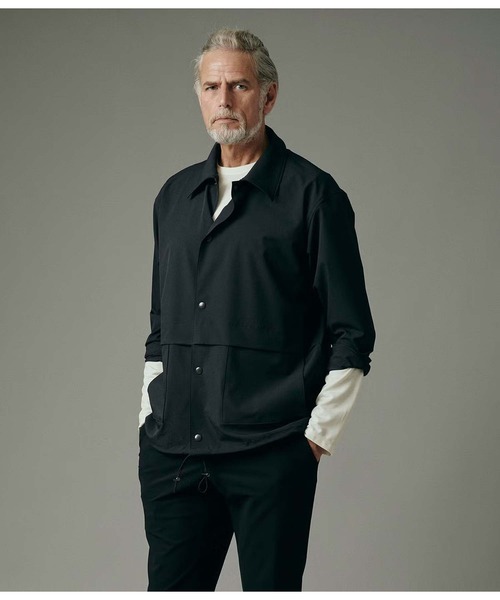 junhashimoto（ジュンハシモト）の「COACH SHIRTS JACKET（ブルゾン・メンズ・ブルーグレー/ブラック/グリーン・4/3/5）」の14枚目の写真