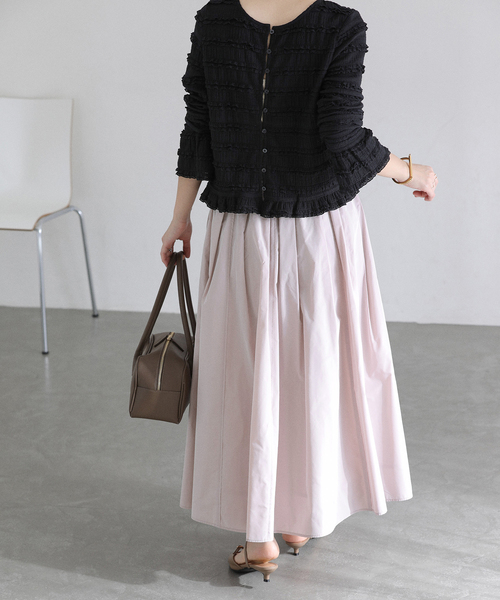 La TOTALITE（ラトータリテ）の「【洗える】タフタジップポケットスカート（スカート・レディース・ネイビー/ベージュ/バーガンディー・38/36）」の11枚目の写真