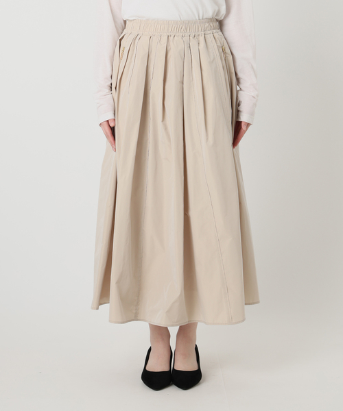 La TOTALITE（ラトータリテ）の「【洗える】タフタジップポケットスカート（スカート・レディース・ネイビー/ベージュ/バーガンディー・38/36）」の12枚目の写真