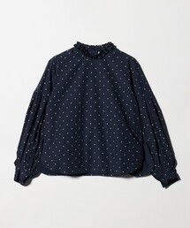 Marilyn Moon（マリリンムーン）の「＜Marilyn Moon＞タックフリル ドット ブラウス（シャツ/ブラウス）」