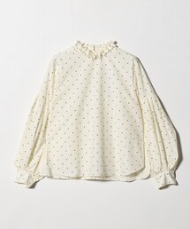 Marilyn Moon（マリリンムーン）の「＜Marilyn Moon＞タックフリル ドット ブラウス（シャツ/ブラウス）」