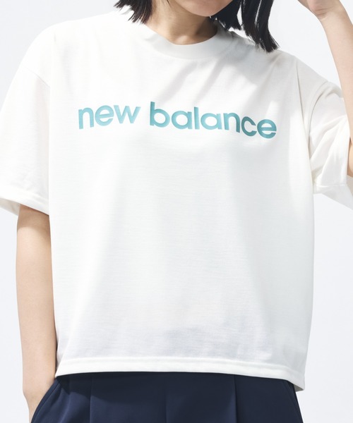 NEW BALANCE(ニューバランス)の「【別注】ニューバランス New Balance ファンクションショートレングスTシャツ 限定コラボ(Tシャツ/カットソー・レディース・オフホワイト/グリーン/ブラック・XL/L/M/S)」の2枚目の写真