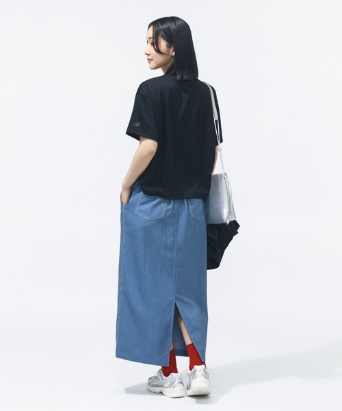 NEW BALANCE(ニューバランス)の「【別注】ニューバランス New Balance ファンクションショートレングスTシャツ 限定コラボ(Tシャツ/カットソー・レディース・オフホワイト/グリーン/ブラック・XL/L/M/S)」の4枚目の写真