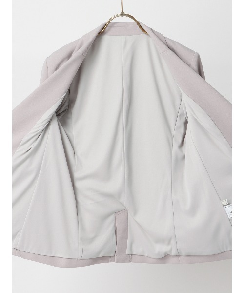 SUIT SQUARE（スーツスクエア）の「【2点セット】ジャケット＆パンツセットアップ ハンドウォッシュ ハイストレッチジョーゼット 無地（スーツセット・レディース・グレー/グレイッシュベージュ/ネイビー・42(13号)/40(11号)/38(9号)/36(7号)）」の18枚目の写真