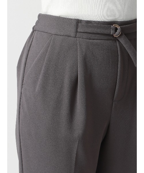SUIT SQUARE（スーツスクエア）の「【2点セット】ジャケット＆パンツセットアップ ハンドウォッシュ ハイストレッチジョーゼット 無地（スーツセット・レディース・グレー/グレイッシュベージュ/ネイビー・42(13号)/40(11号)/38(9号)/36(7号)）」の9枚目の写真
