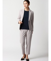 SUIT SQUARE（スーツスクエア）の「【2点セット】ジャケット&パンツセットアップ ハンドウォッシュ ハイストレッチジョーゼット 無地（スーツセット）」