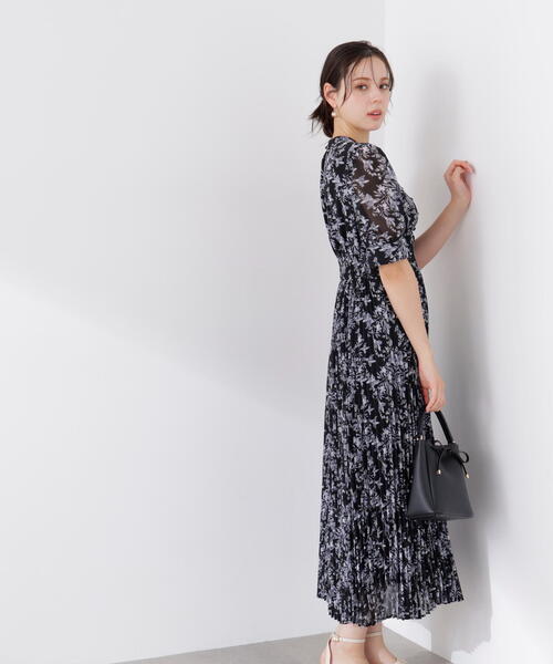 PROPORTION BODY DRESSING（プロポーションボディドレッシング）の「花柄プリーツワンピース / 1216140311（ワンピース・レディース・ブラック/ホワイト系その他・MEDIUM/P/S）」の22枚目の写真